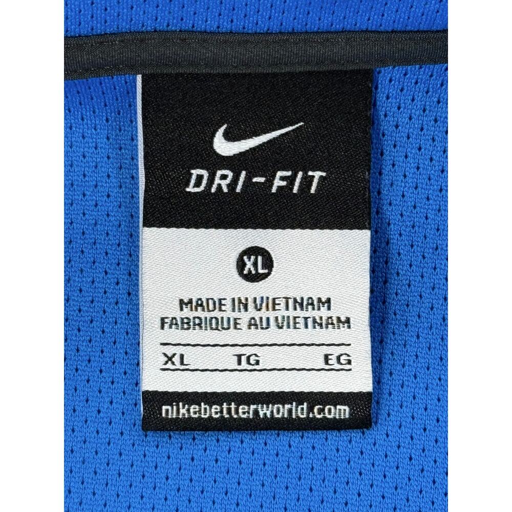 Nike Dri-FIT Colorblock 1/4-Zip Pullover Jacket Gray Blue Mens XL - Picture 3 of 9